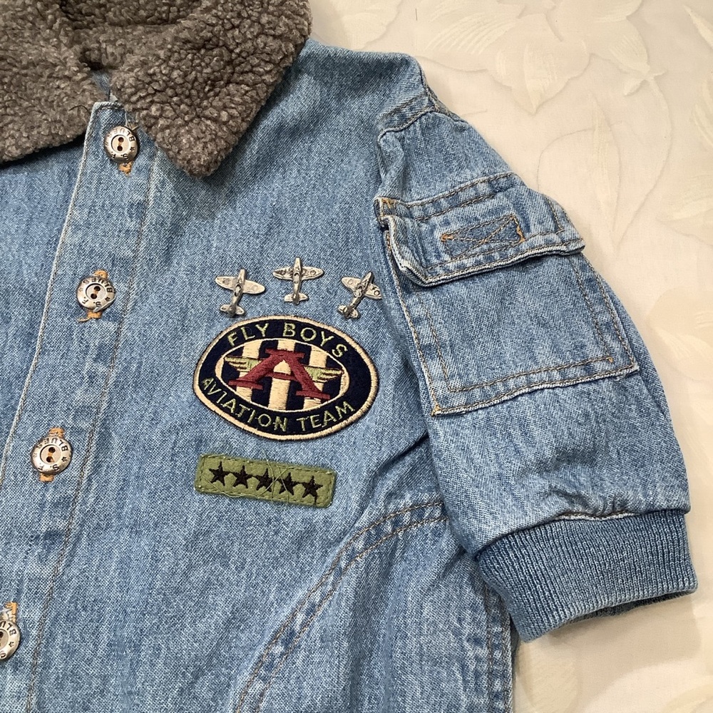 Vintage SF Blues Denim Fly Boys One Piece - Picture 3 of 7